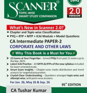 Shuchita Prakashan's Corporate and Other Laws Scanner For CA Inter Group 1 Paper 2 January 2026 Exam