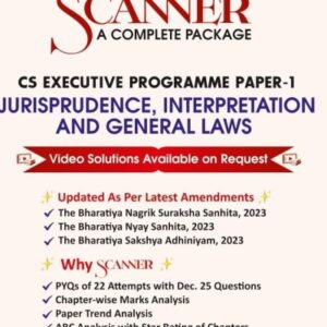 Shuchita Prakashan’s Jurisprudence, Interpretation and General Laws [JIGL] Scanner for CS Executive Group I Paper 1 June 2026 Exam