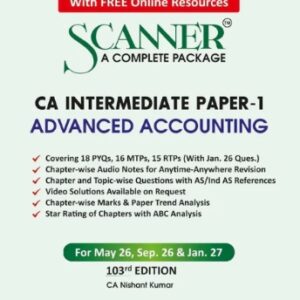 Shuchita Prakashan's Advanced Accounting Scanner for CA Inter Group I Paper 1 May 2026 Exam