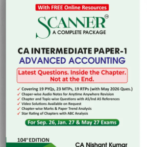 Shuchita Prakashan's Advanced Accounting Scanner for CA Inter Group I Paper 1 September 2026 Exam