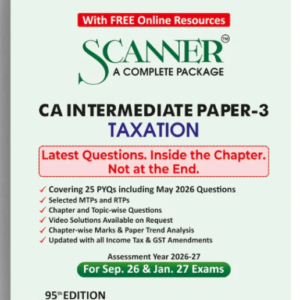 Shuchita Prakashan's Taxation Scanner for CA Inter Group I Paper 3 September 2026 Exam