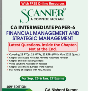 Shuchita Prakashan’s Financial Management and Strategic Management [FM&SM] Scanner for CA Inter Group II Paper 6 September 2026 Exam