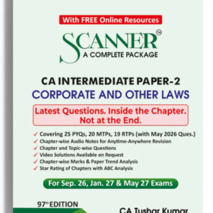 Shuchita Prakashan's Corporate and Other Laws Scanner For CA Inter Group 1 Paper 2 September 2026 Exam