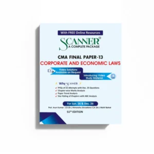 Shuchita Prakashan’s Corporate and Economic Laws [CEL] Scanner for CMA Final Group III Paper 13 June 2026 Exam