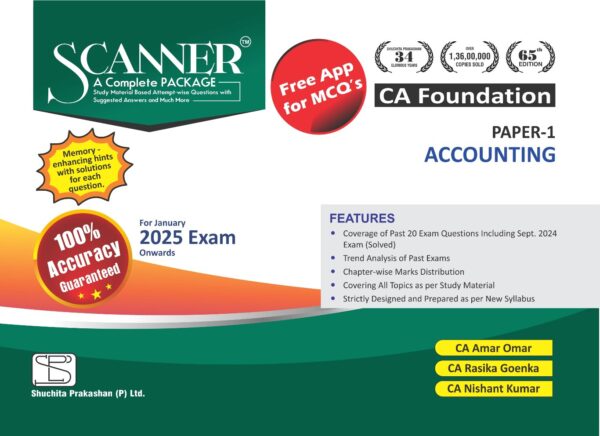 Shuchita Prakashan’s Scanner on Accounting CA Foundation