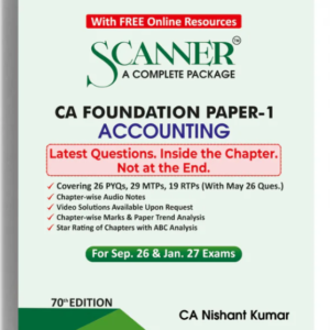 Shuchita's Accounting Scanner For CA Foundation Paper 1 September 2026 Exam (2023 Syllabus)