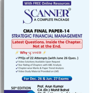 Shuchita Prakashan’s Strategic Financial Management [SFM] Scanner for CMA Final Group III Paper 14 December 2026 Exam (2022 Syllabus)