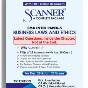 Shuchita Prakashan’s Business Laws and Ethics (BLE) Scanner for CMA Inter Group I Paper 5 December 2026 Exam
