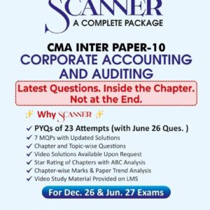 Shuchita Prakashan’s Corporate Accounting and Auditing [CAA] Scanner for CMA Inter Group II Paper 10 December 2026 Exam