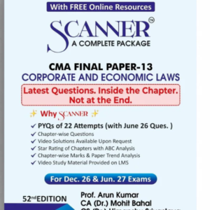 Shuchita Prakashan’s Corporate and Economic Laws [CEL] Scanner for CMA Final Group III Paper 13 December 2026 Exam