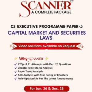 Shuchita Prakashan’s Capital Market and Securities Laws Scanner for CS Executive Group II Paper 5 June 2026 Exam