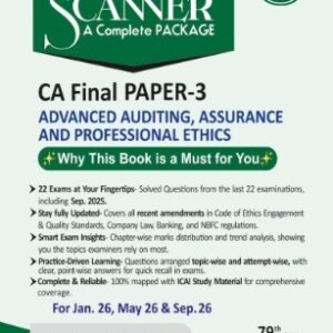 Shuchita Prakashan’s Advanced Auditing, Assurance & Professional Ethics Scanner for CA Final Group I Paper 3 January 2026 Exam
