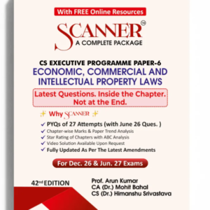 Shuchita Prakashan’s Economic, Commercial and Intellectual Property Laws Scanner for CS Executive Group II Paper 6 December 2026 Exam