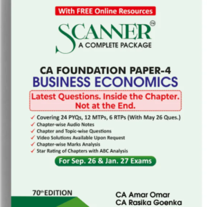 Shuchita Prakashan’s Business Economics Scanner for CA Foundation Paper 4 Applicable for September 2026 Exam (2023 Syllabus)