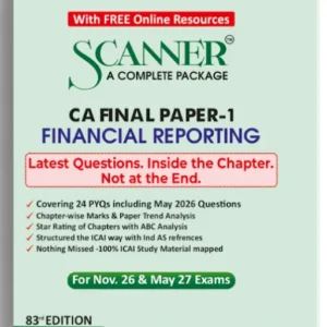 Shuchita Prakashan’s Financial Reporting [FR] Scanner for CA Final Group I Paper 1 November 2026 Exam