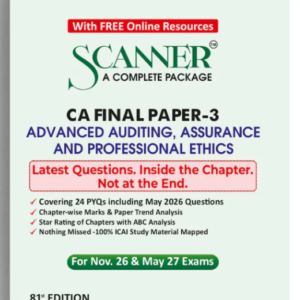 Shuchita Prakashan’s Advanced Auditing, Assurance & Professional Ethics Scanner for CA Final Group I Paper 3 November 2026 Exam