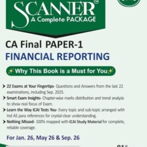Shuchita Prakashan’s Financial Reporting [FR] Scanner for CA Final Group I Paper 1 January 2026 Exam