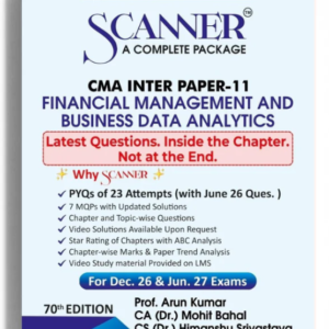 Shuchita Prakashan’s Financial Management and Business Data Analytics [FMDA] Scanner for CMA Inter Group II Paper 11 December 2026 Exam