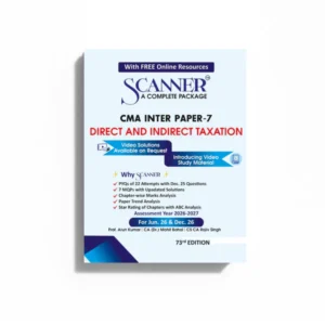 Shuchita Prakashan’s Direct and Indirect Taxation [DITX] Scanner for CMA Inter Group I Paper 7 June 2026 Exam