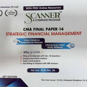 Shuchita Prakashan’s Strategic Financial Management [SFM] Scanner for CMA Final Group III Paper 14 June/Dec. 2026 Exam (2022 Syllabus)