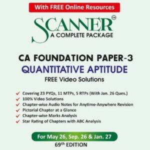 Shuchita Prakashan’s Quantitative Aptitude Scanner for CA Foundation Paper 3 Applicable for May 2026 Exam (2023 Syllabus)