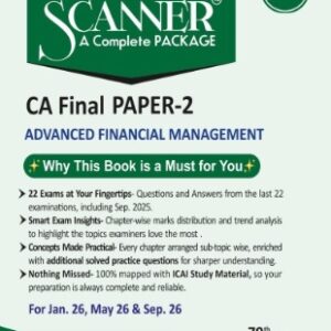 Shuchita Prakashan’s Advanced Financial Management [AFM] Scanner for CA Final Group I Paper 2 January 2026 Exam
