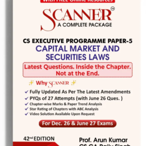 Shuchita Prakashan’s Capital Market and Securities Laws Scanner for CS Executive Group II Paper 5 December 2026 Exam
