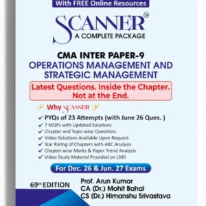 Shuchita Prakashan’s Operations Management & Strategic Management [OMSM] Scanner for CMA Inter Group II Paper 9 December 2026 Exam
