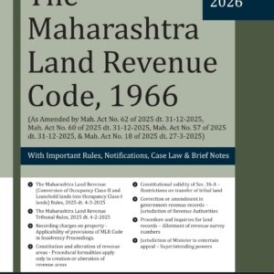 Snow White's The Maharashtra Land Revenue Code, 1966 (MLRC)