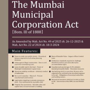 Snow White's The Mumbai Municipal Corporation Act (MMC)