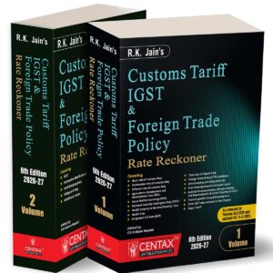 R. K. Jain's Customs Tariff IGST & Foreign Trade Policy Rate Reckoner [2 Vols. 2026 Edition]