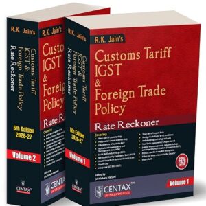 R. K. Jain's Customs Tariff IGST & Foreign Trade Policy Rate Reckoner  [2 Vols. Budget 2026 Edition]