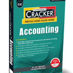 Taxmann's Accounting Cracker for CA Foundation Paper 1 Jan./May 2027 Exams