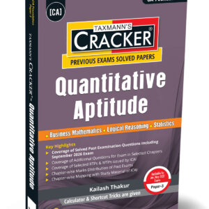 Taxmann’s Quantitative Aptitude Cracker for CA Foundation Paper 3 Jan./May 2027 Exams