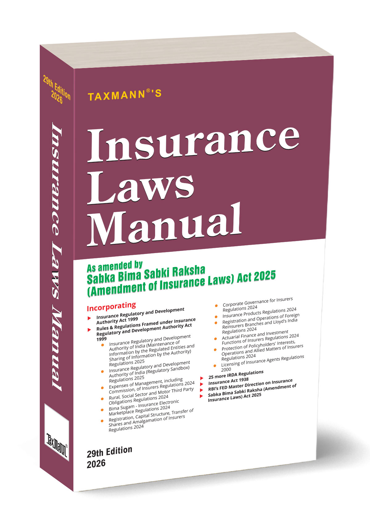 Taxmann's Insurance Laws Manual 2026