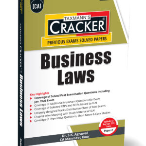 Taxmann’s Business Laws Cracker for CA Foundation Paper 2 May/September 2026 Exams