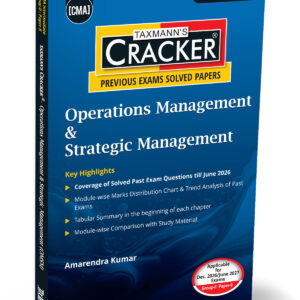 Taxmann’s Operations Management & Strategic Management (OMSM) Cracker for CMA Inter Group II Paper 9 December 2026 Exam (2022 Syllabus)