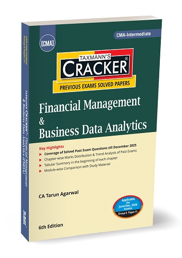 Taxmann’s Financial Management & Business Data Analytics (FMDA) Cracker for CMA Inter Group II Paper 11 June/Dec. 2026 Exam (2022 Syllabus)