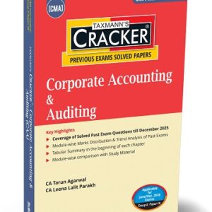 Taxmann’s Corporate Accounting & Auditing (CAA) Cracker for CMA Inter Group II Paper 10 June/Dec. 2026 Exam (2022 Syllabus)
