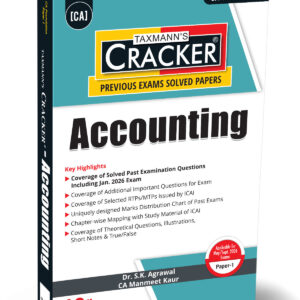 Taxmann's Accounting Cracker for CA Foundation Paper 1 May/September 2026 Exams