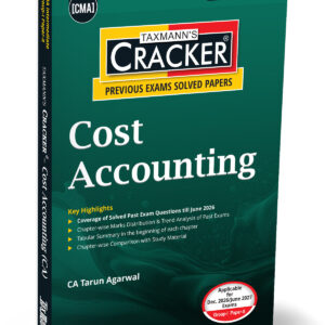 Taxmann's Cost Accounting (CA) Cracker for CMA Inter Group I Paper 8 Dec. 2026 Exam (2022 Syllabus)