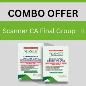 Shuchita Prakashan’s CA Final Group II Scanner Combo November 2026 Exam