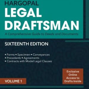 Hargopal's Legal Draftsman [In 2 HB Vols.]