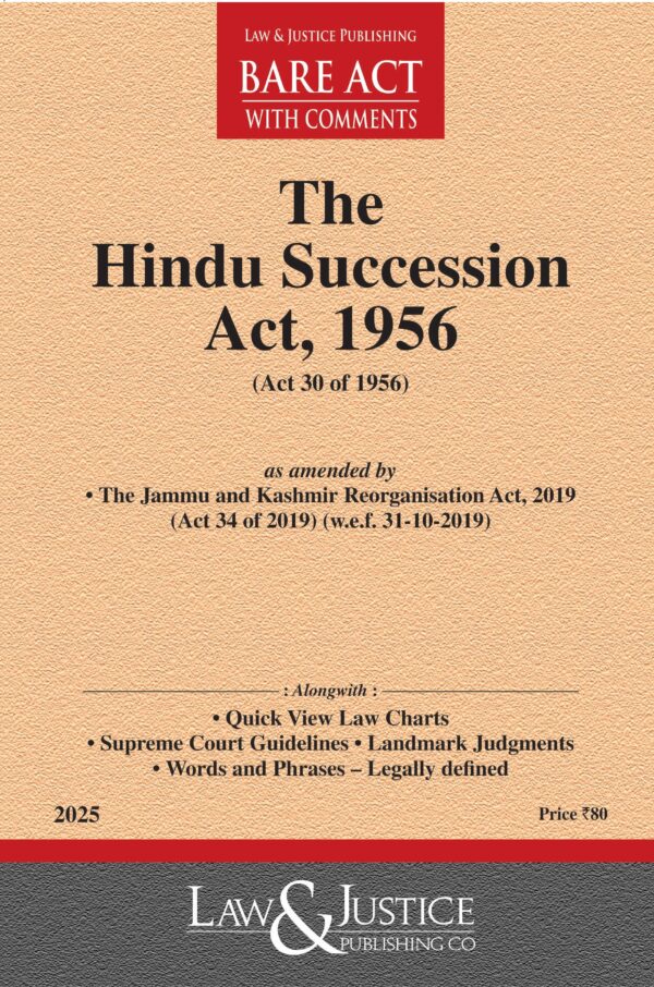 Law & Justice's The Hindu Succession Act, 1956 Bare Act
