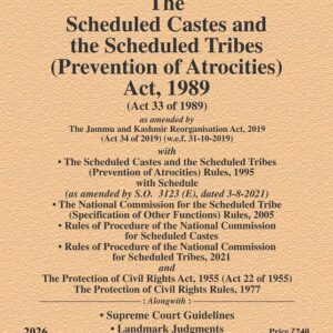 Law & Justice's The Scheduled Castes and the Scheduled Tribes (Prevention of Atrocities) Act, 1989 Bare Act | SCST
