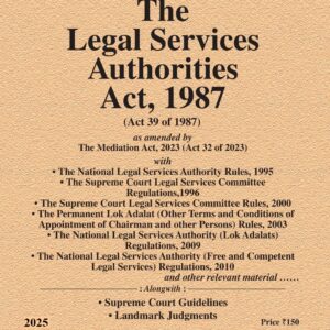 Law & Justice's The Legal Services Authorities Act, 1987 Bare Act