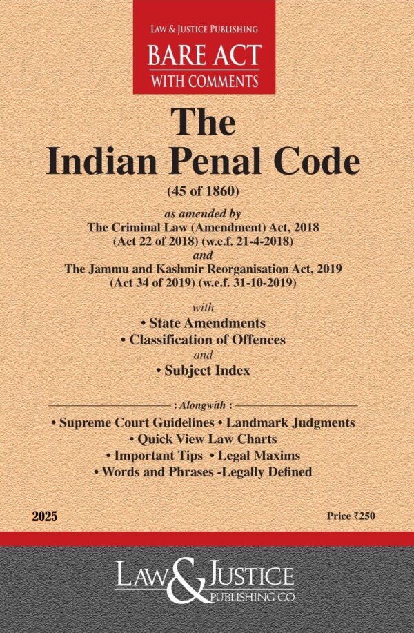 Law & Justice's The Indian Penal Code Bare Act