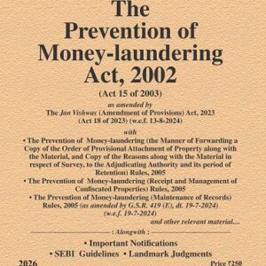 Law & Justice's The Prevention of Money-laundering Act, 2002 Bare Act