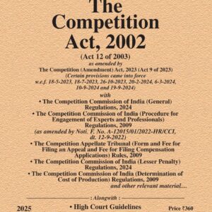 Law & Justice's The Competition Act, 2002 Bare Act
