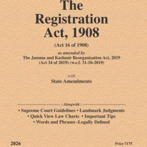 Law & Justice's The Registration Act, 1908 Bare Act 2026